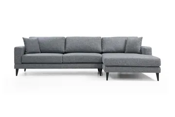 Katilaya Sovesofa med Divan Høyre - Grå - Møbler - Sofaer - Sovesofaer