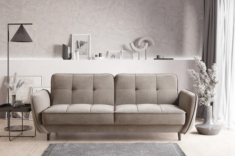 Katsuya Sovesofa 3-seters - Beige - Møbler - Sofaer - Sovesofaer