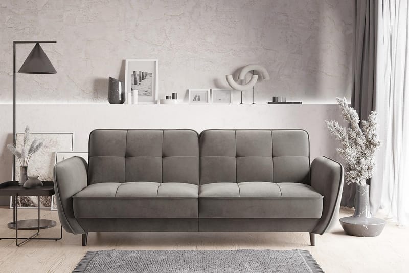 Katsuya Sovesofa 3-seters - Grå - Møbler - Sofaer - Sovesofaer