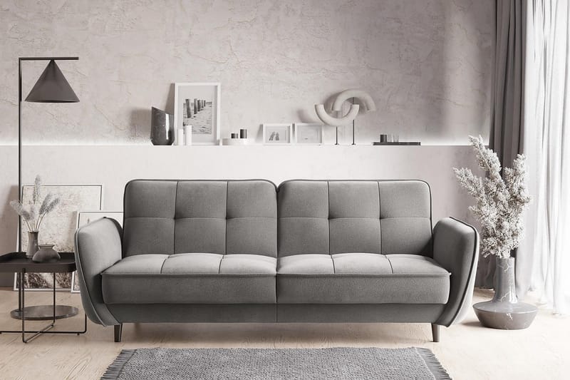 Katsuya Sovesofa 3-seters - Grå - Møbler - Sofaer - Sovesofaer