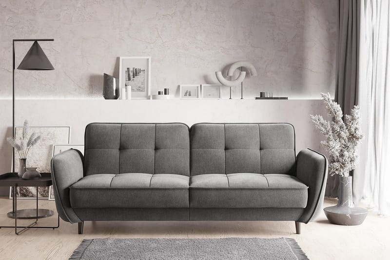 Katsuya Sovesofa 3-seters - Grå - Møbler - Sofaer - Sovesofaer