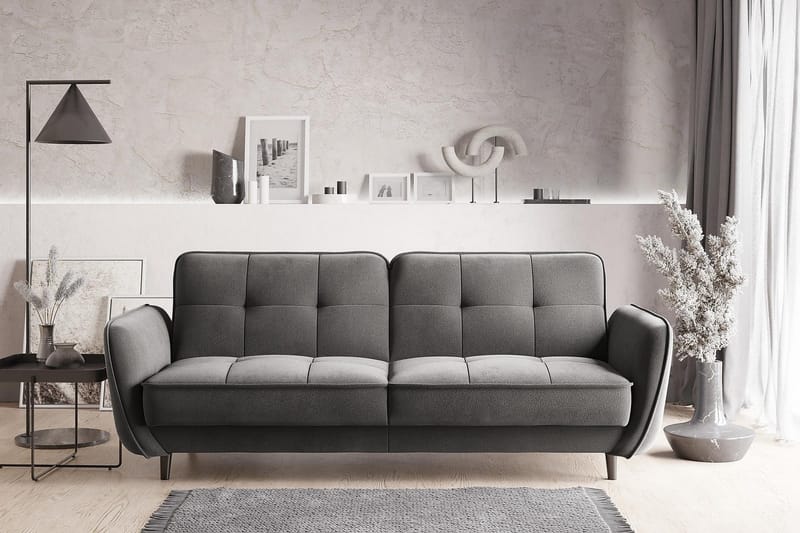 Katsuya Sovesofa 3-seters - Grå - Møbler - Sofaer - Sovesofaer