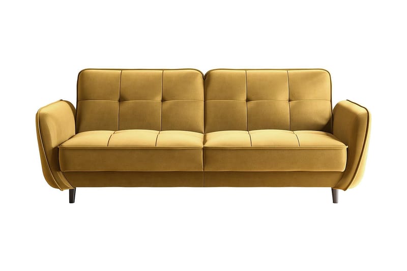 Katsuya Sovesofa 3-seters - Gul - Møbler - Sofaer - Sovesofaer