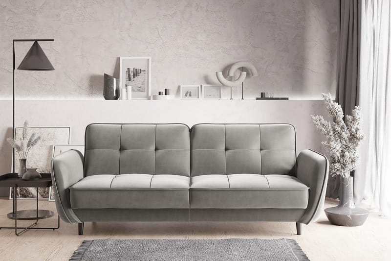 Katsuya Sovesofa 3-seters - Lysegrå - Møbler - Sofaer - Sovesofaer