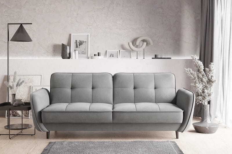 Katsuya Sovesofa 3-seters - Lysegrå - Møbler - Sofaer - Sovesofaer