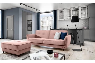 Katsuya Sovesofa 3-seters - Lyserosa - Møbler - Sofaer - Sovesofaer
