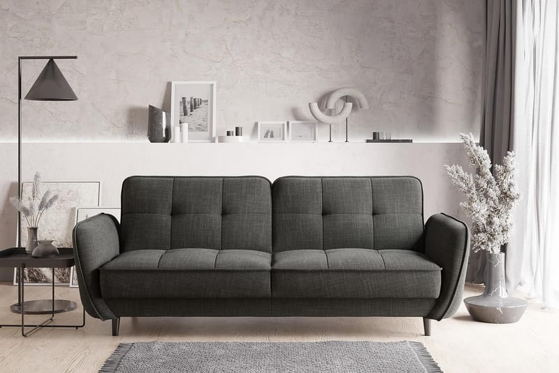 Katsuya Sovesofa 3-seters - Mørkegrå - Sovesofaer - 3 seters sovesofa