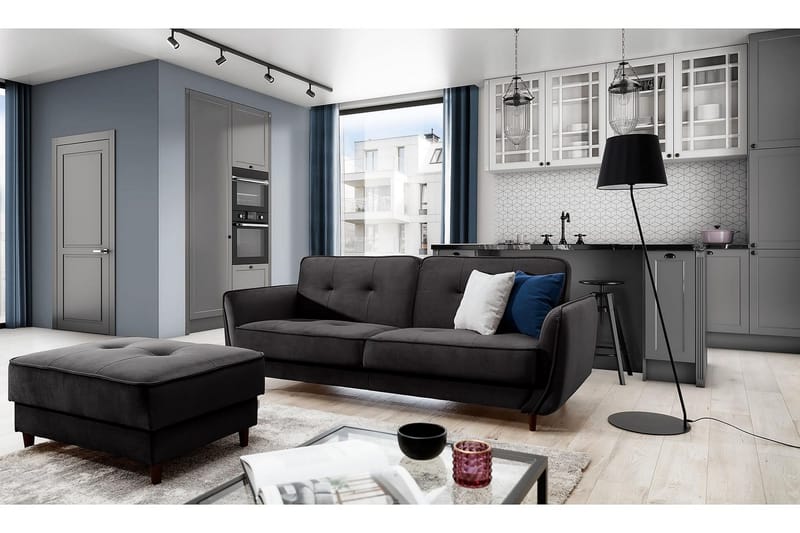 Katsuya Sovesofa 3-seters - Mørkegrå - Møbler - Sofaer - Sovesofaer