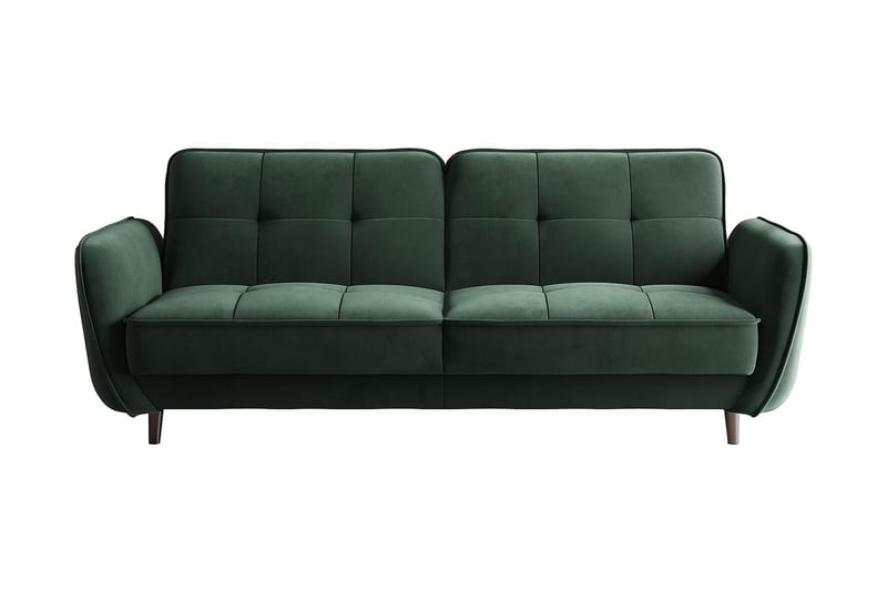 Katsuya Sovesofa 3-seters - Mørkegrønn - Sovesofaer - 3 seters sovesofa