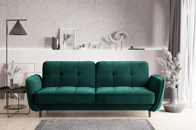 Katsuya Sovesofa 3-seters - Mørkegrønn - Møbler - Sofaer - Sovesofaer