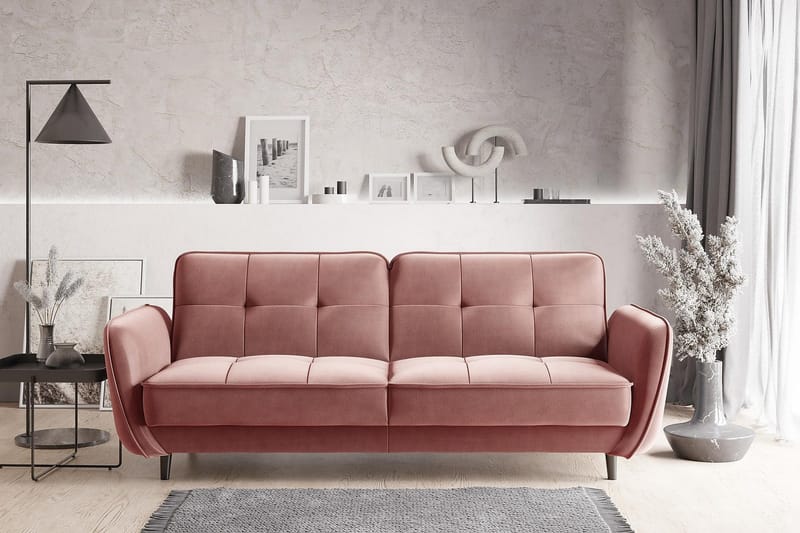 Katsuya Sovesofa 3-seters - Rosa - Møbler - Sofaer - Sovesofaer