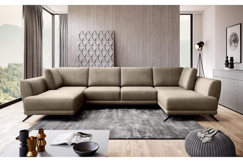 Katun Sovesofa Dobbeltsjeselong - Beige - Møbler - Sofaer - Sovesofaer