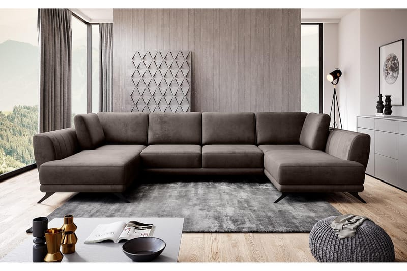 Katun Sovesofa Dobbeltsjeselong - Brun - Møbler - Sofaer - Sovesofaer