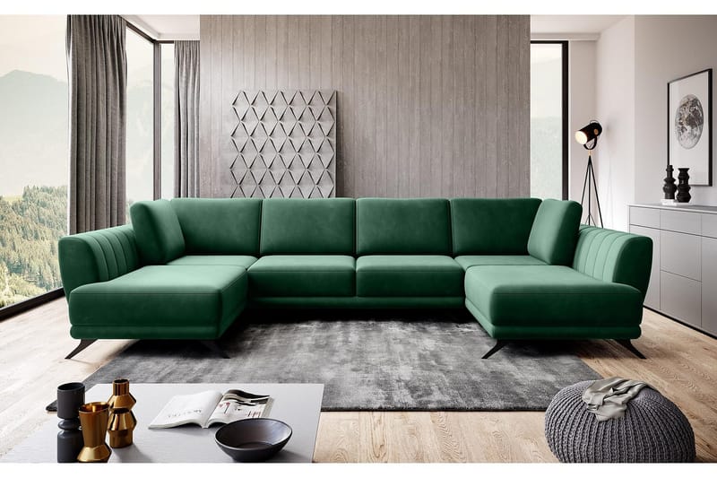 Katun Sovesofa Dobbeltsjeselong - Grønn - Møbler - Sofaer - Sovesofaer