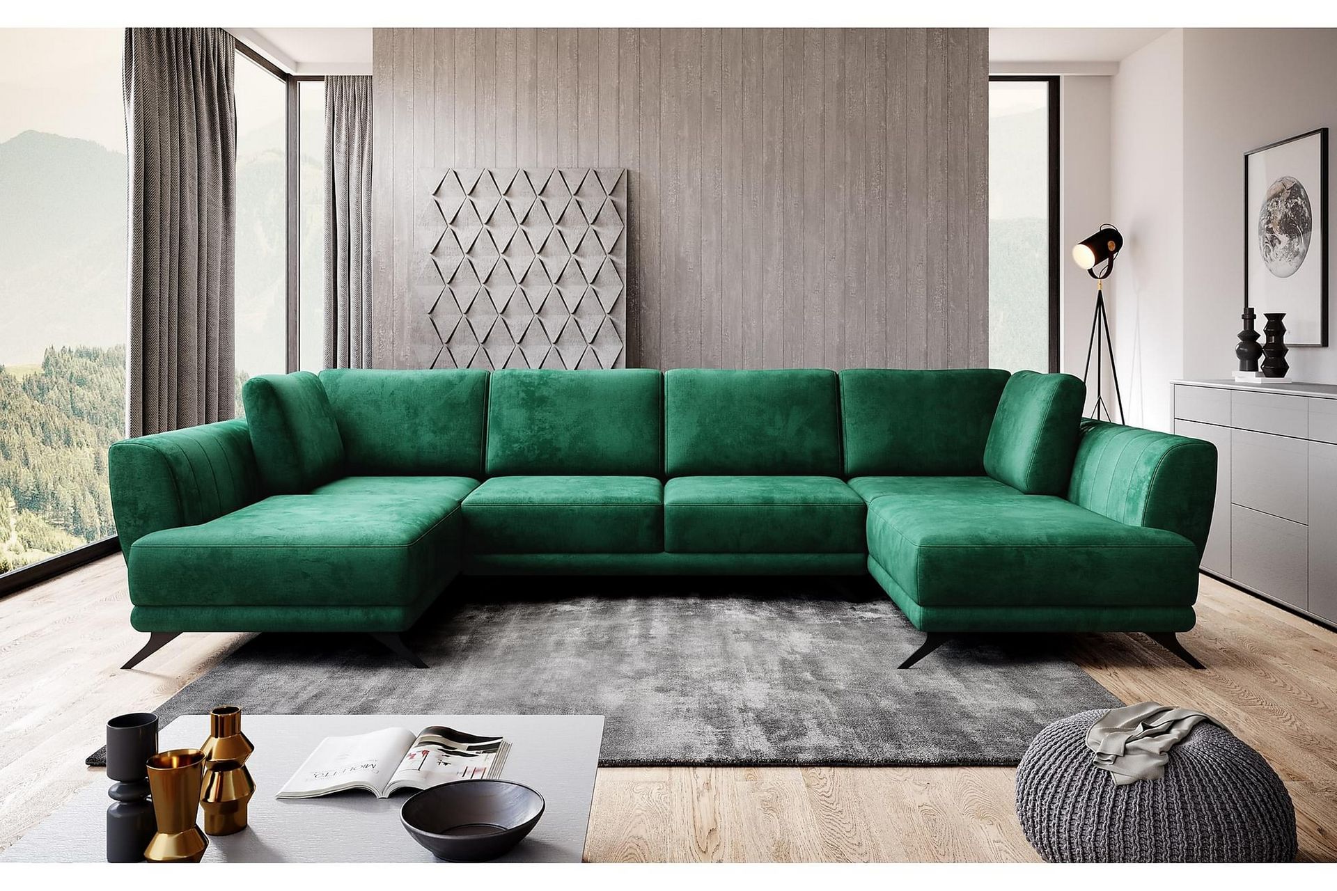 Katun Sovesofa Dobbeltsjeselong - Grønn - Møbler - Sofaer - Sovesofaer