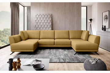 Katun Sovesofa Dobbeltsjeselong - Gul - Møbler - Sofaer - Sovesofaer