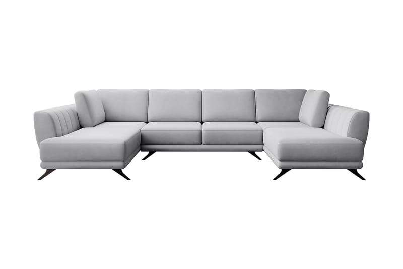 Katun Sovesofa Dobbeltsjeselong - Hvit/Lysegrå - Møbler - Sofaer - Sovesofaer