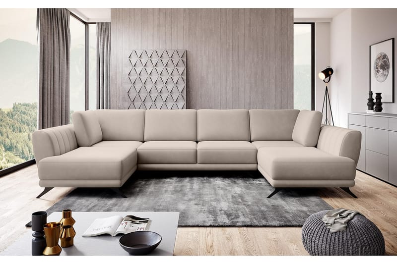 Katun Sovesofa Dobbeltsjeselong - Lysebeige - Sovesofaer