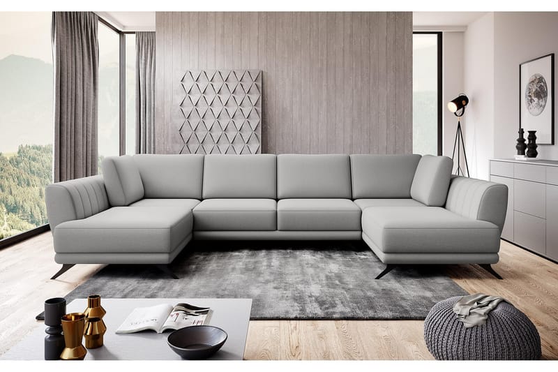 Katun Sovesofa Dobbeltsjeselong - Lysegrå - Møbler - Sofaer - Sovesofaer