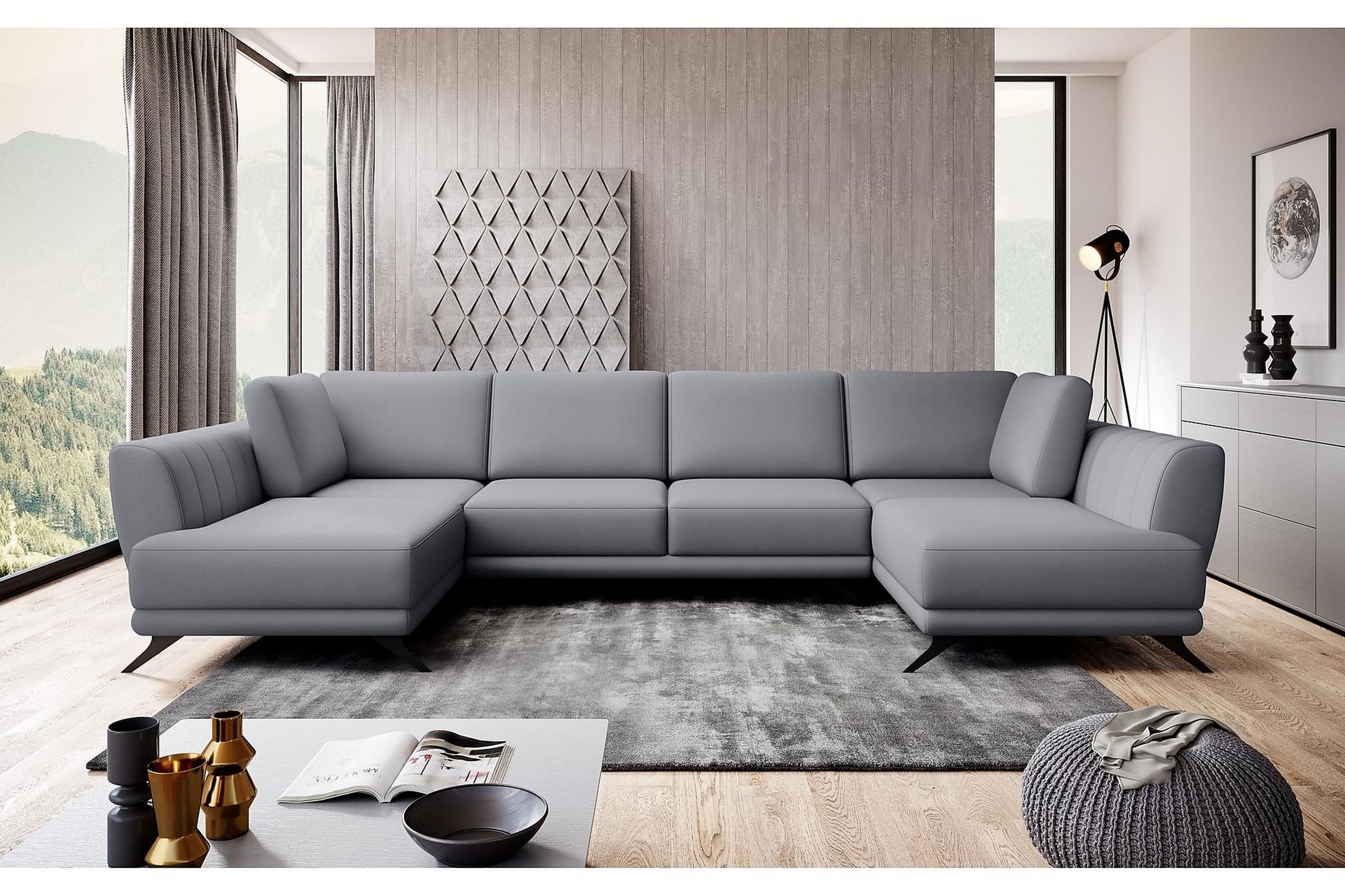 Katun Sovesofa Dobbeltsjeselong - Lysegrå - Møbler - Sofaer - Sovesofaer