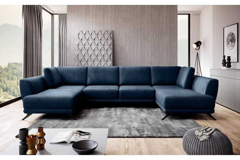 Katun Sovesofa Dobbeltsjeselong - Mørkeblå - Møbler - Sofaer - Sovesofaer