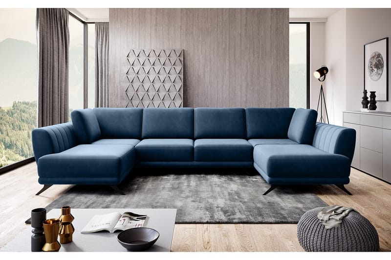 Katun Sovesofa Dobbeltsjeselong - Mørkeblå - Møbler - Sofaer - Sovesofaer