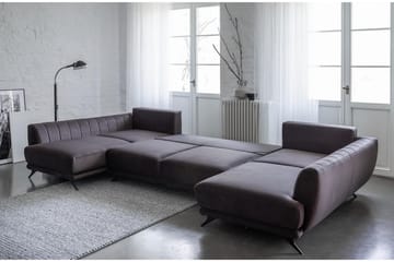 Katun Sovesofa Dobbeltsjeselong - Mørkegrå - Møbler - Sofaer - Sovesofaer