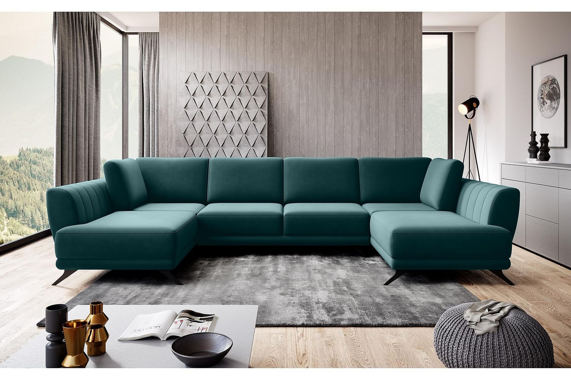 Katun Sovesofa Dobbeltsjeselong - Mørkegrønn - Møbler - Sofaer - Sovesofaer