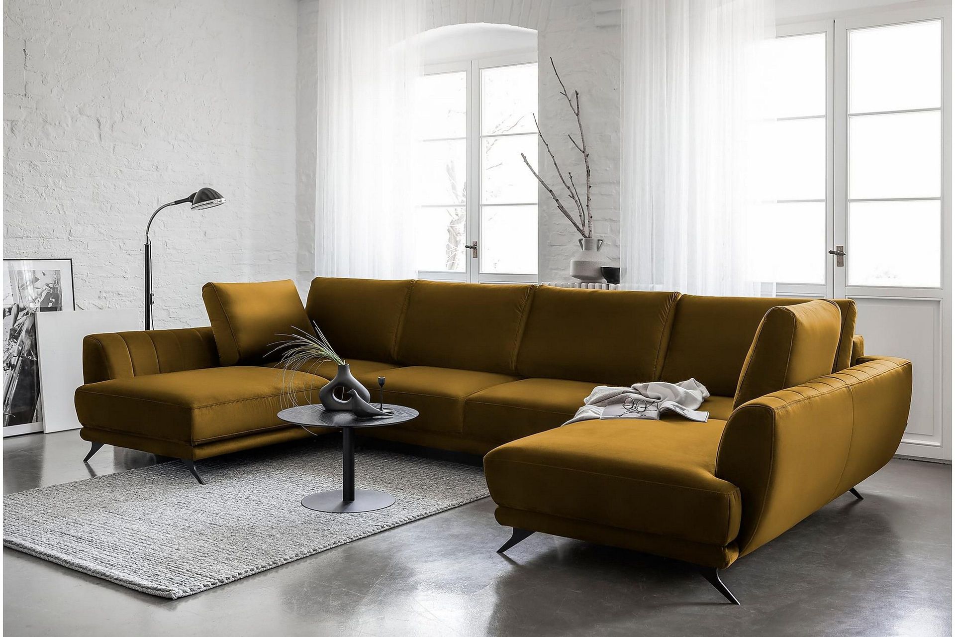 Katun Sovesofa Dobbeltsjeselong - Oransje