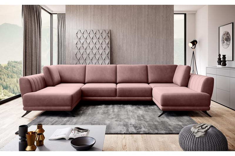 Katun Sovesofa Dobbeltsjeselong - Rosa - Møbler - Sofaer - Sovesofaer