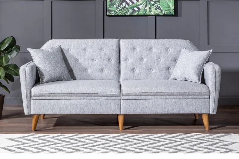 Keena Sovesofa 3-seter - Grå - Møbler - Sofaer - Sovesofaer