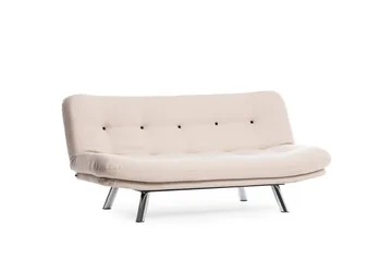 Kingaroy Sovesofa 100x175 cm i Lin - Kremhvit Beige - Møbler - Sofaer - Sovesofaer