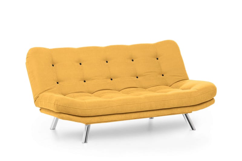 Kingaroy Sovesofa 3-seter 200x104 cm - Sennepsgul - Møbler - Sofaer - Sovesofaer