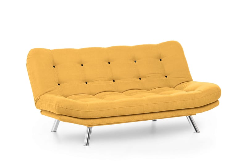 Kingaroy Sovesofa 3-seter 200x104 cm - Sennepsgul - Sovesofaer - 3 seters sovesofa