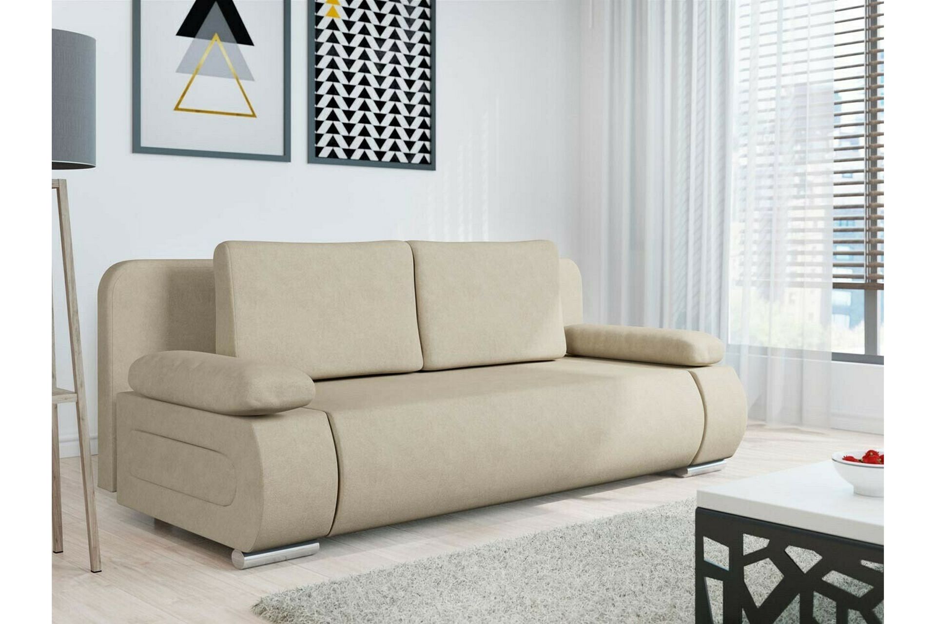 Kintore 2-seters Sovesofa - Beige - Møbler - Sofaer - Sovesofaer