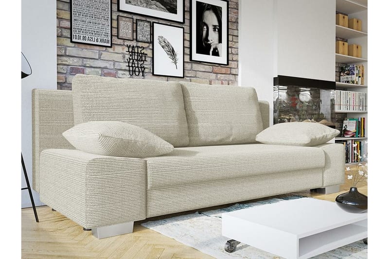 Kintore 2-seters Sovesofa - Beige/Lys Beige - Møbler - Sofaer - Sovesofaer