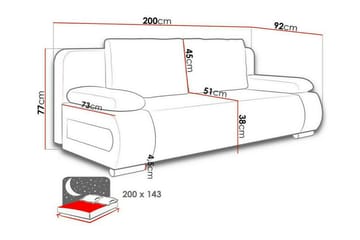 Kintore 2-seters Sovesofa - Blå/Grønn - Møbler - Sofaer - Sovesofaer