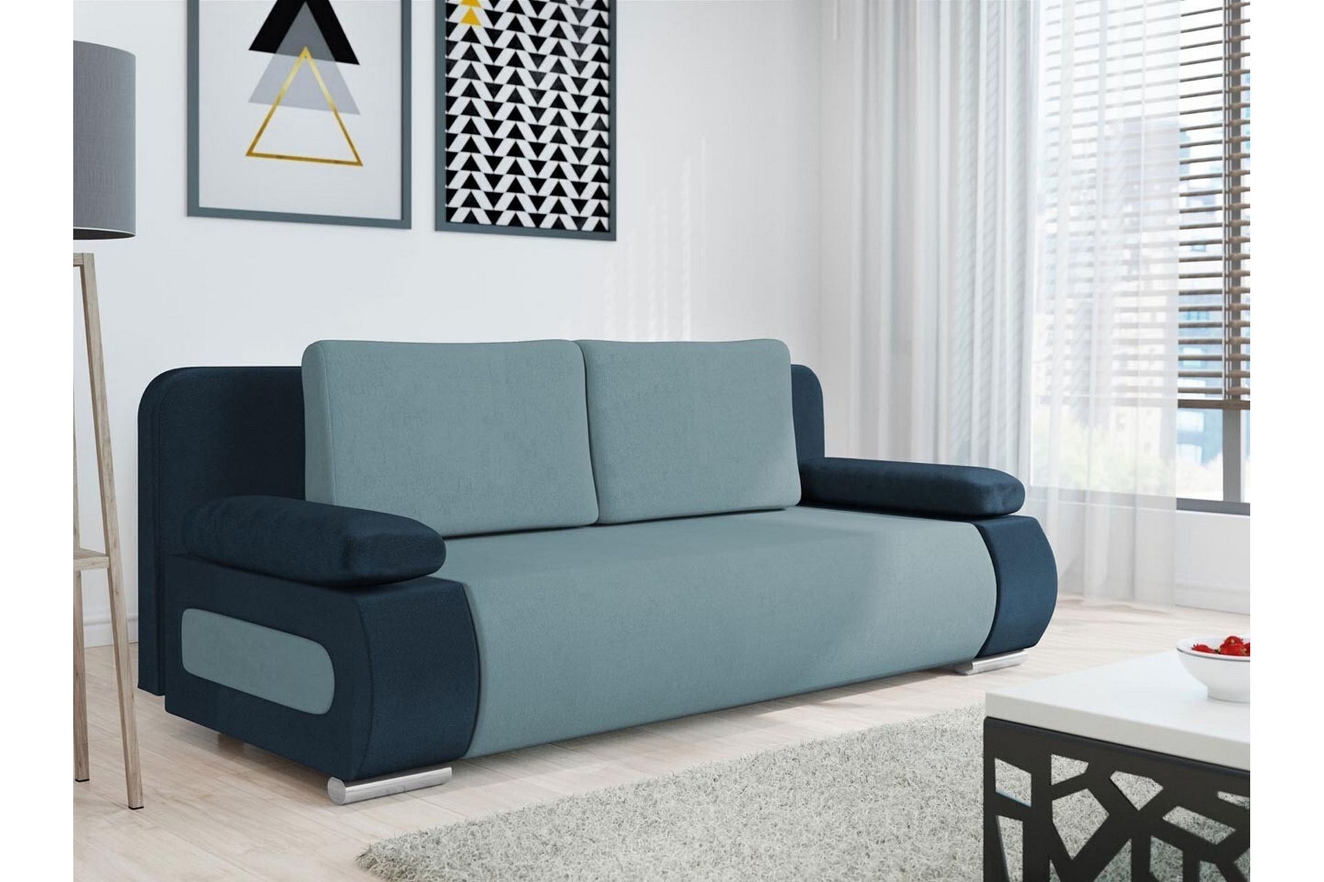 Kintore 2-seters Sovesofa - Blå/Grønn - Møbler - Sofaer - Sovesofaer
