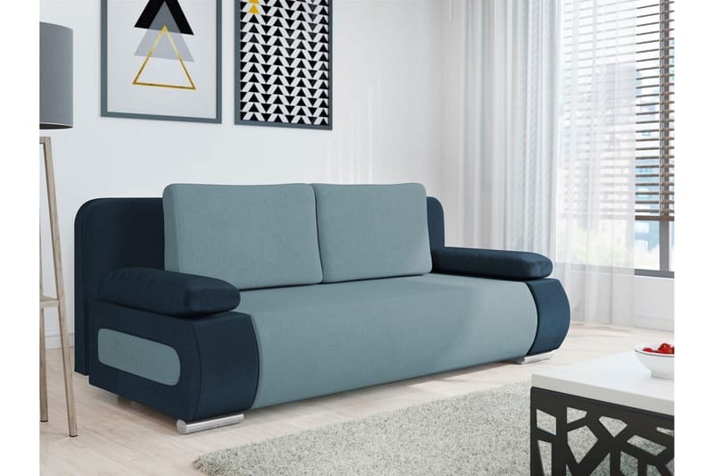 Kintore 2-seters Sovesofa - Blå/Grønn - Møbler - Sofaer - Sovesofaer