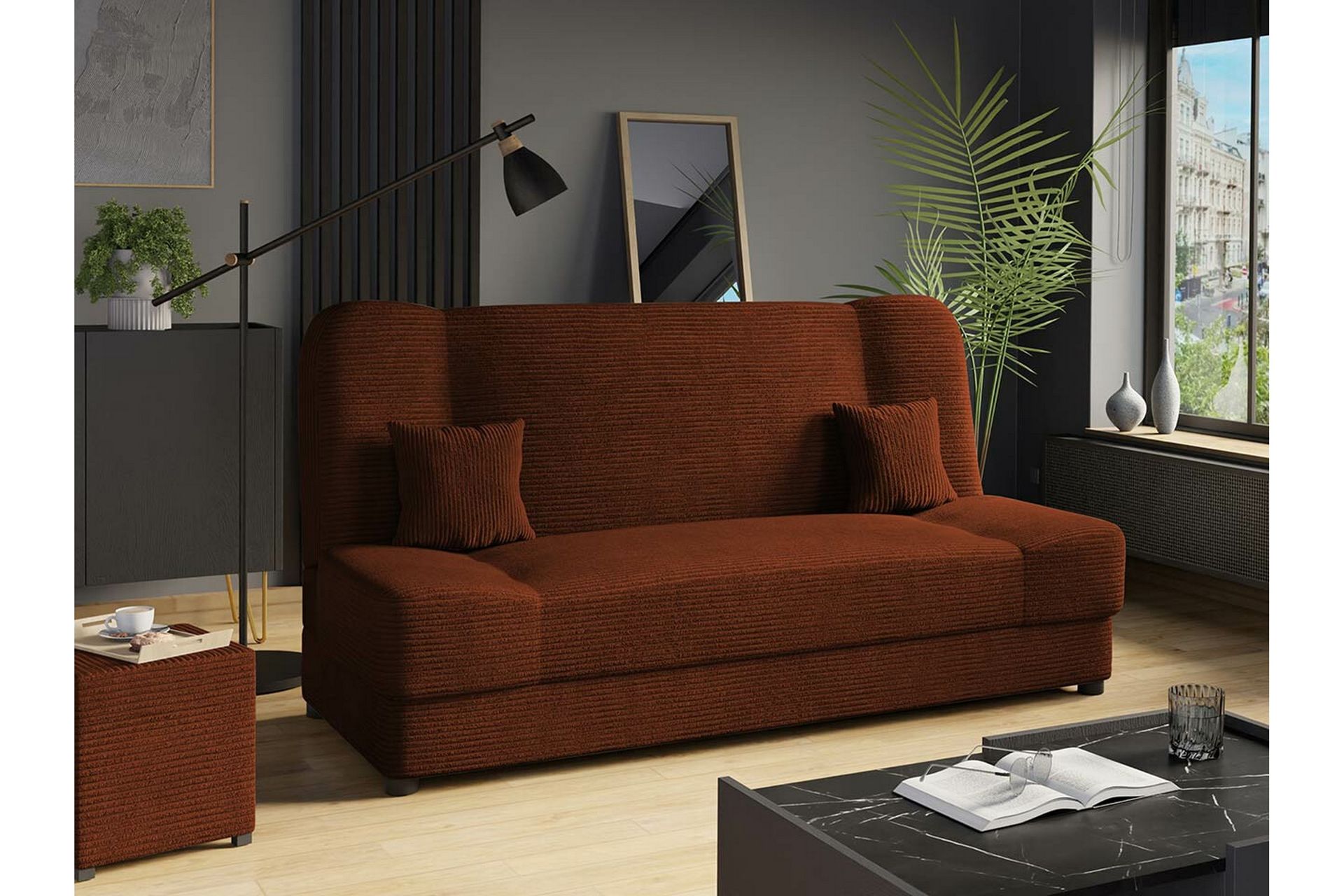 Kintore 2-seters Sovesofa - Mørkebrun - Møbler - Sofaer - Sovesofaer