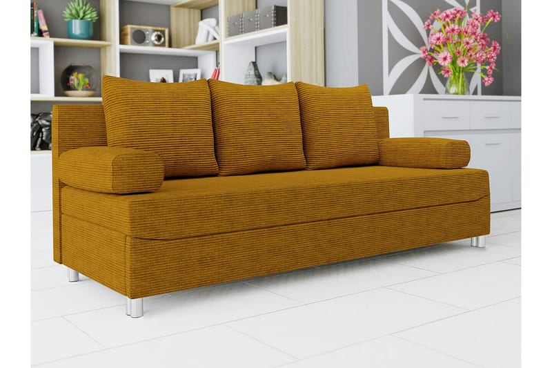 Kintore 2-seters Sovesofa - Mørkegul - Sovesofaer - 2 seters sovesofa