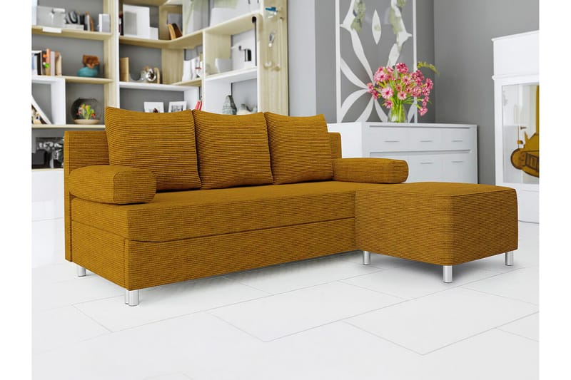 Kintore 2-seters Sovesofa - Mørkegul - Sovesofaer - 2 seters sovesofa