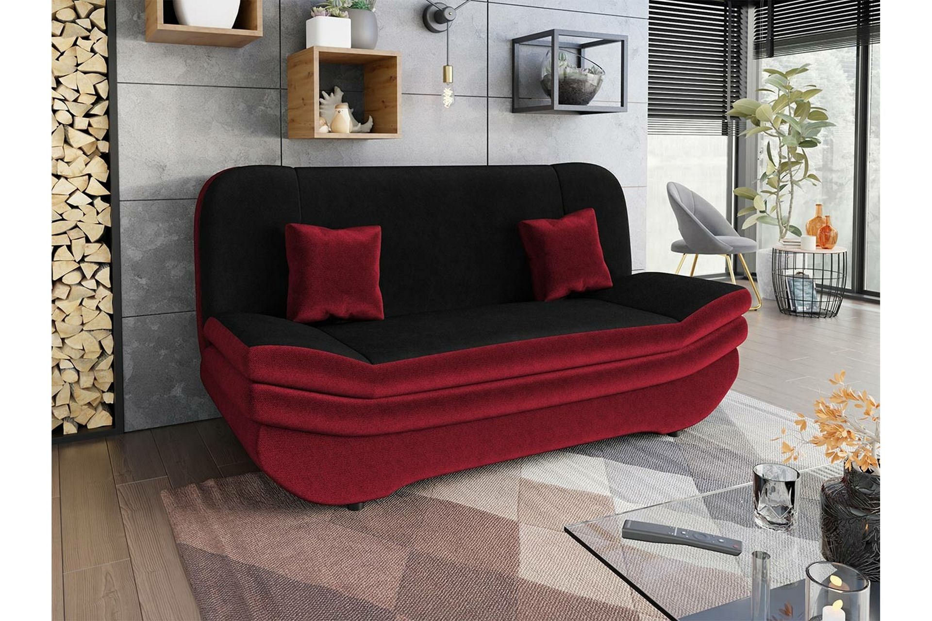 Kintore 2-seters Sovesofa - Rød - Møbler - Sofaer - Sovesofaer