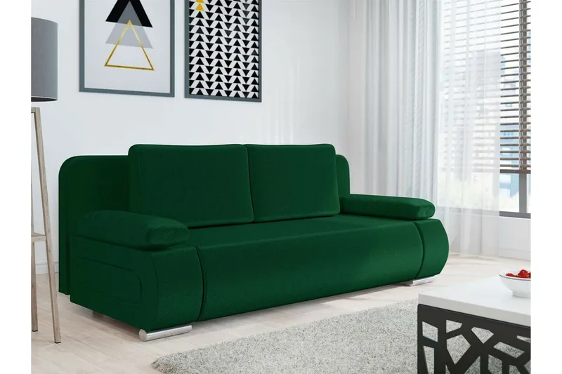 Kintore 2-sits Bäddsoffa Dark green - Møbler - Sofaer - Sovesofaer