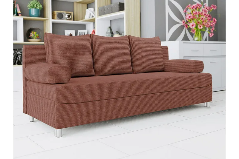 Kintore 2-sits Bäddsoffa NO_BRAND Brown - Møbler - Sofaer - Sovesofaer