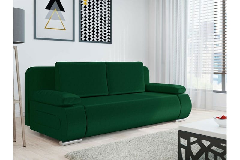Kintore 2-sits Bäddsoffa NO_BRAND Dark green - Møbler - Sofaer - Sovesofaer