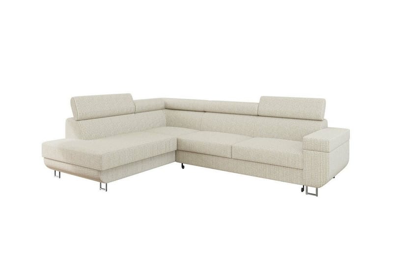 Kintore 3-seters Hjørnesovesofa - Beige - Sovesofaer - Hjørnesovesofa