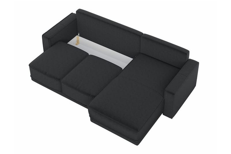 Kintore 3-seters Hjørnesovesofa - Blå - Møbler - Sofaer - Sovesofaer