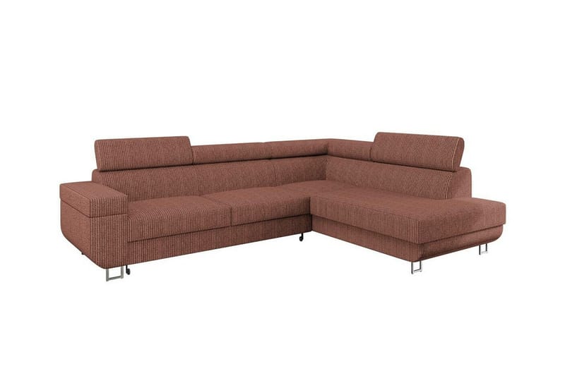 Kintore 3-seters Hjørnesovesofa - Brun - Møbler - Sofaer - Sovesofaer