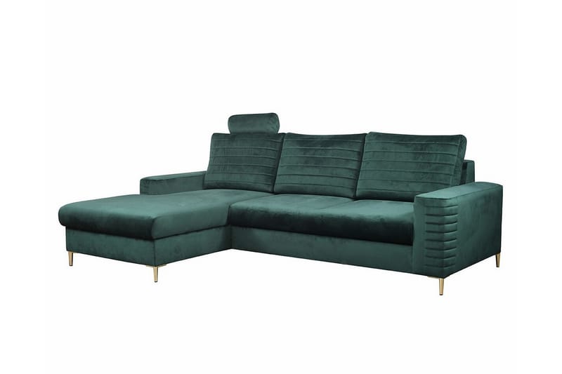 Kintore 3-seters Hjørnesovesofa - Grøn - Møbler - Sofaer - Sovesofaer